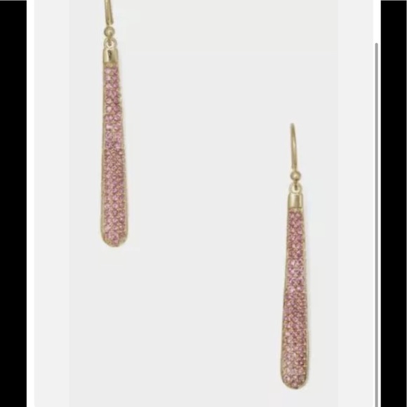 ♠️ NWT Kate Spade Pink And Gold Earrings - Picture 7 of 8